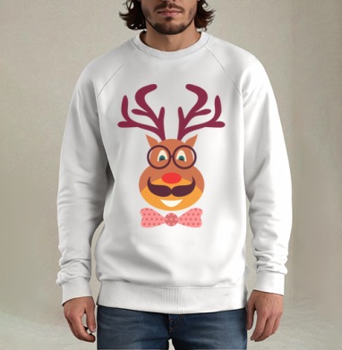 Hipster Deer / Олень-хипстер - Магазин футболок Kannaa