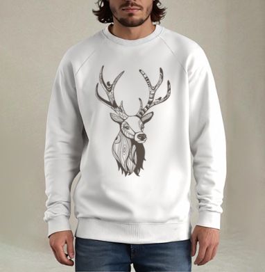 OhDeer / О, олень, Свитшот мужской белый