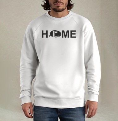 Самоделка logo_home_05.png, Свитшот мужской белый