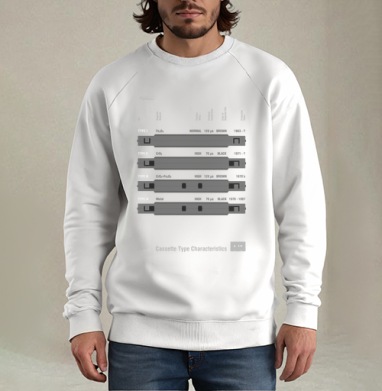 Compact Cassette Компакт кассета типы и характеристики магнитных лент - Мужские Свитшоты