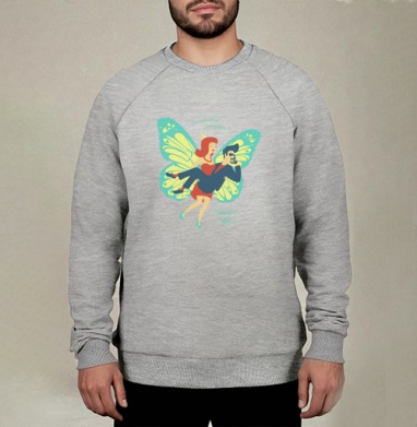 Добрая Фея, Свитшот мужской меланж начес/петля