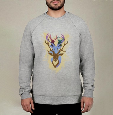 Лесной красавец, Свитшот мужской меланж начес/петля