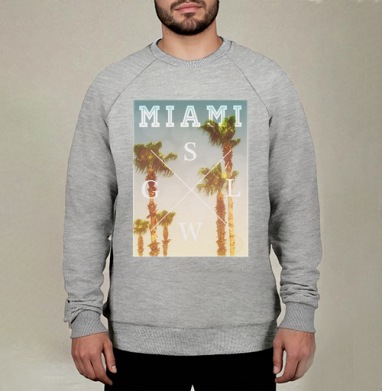 Miami, Свитшот мужской меланж начес/петля