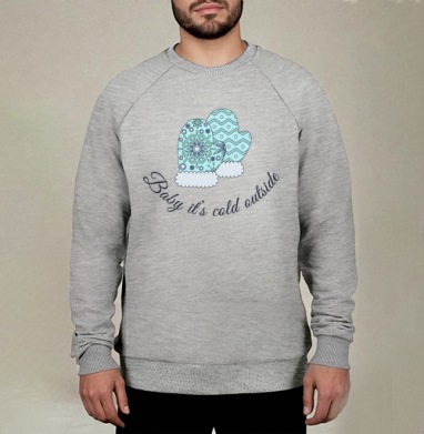 На улице холодает, Свитшот мужской меланж начес/петля
