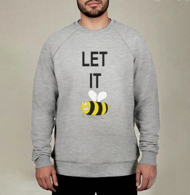 Юмористичный принт LET IT BEE с озорной пчелой - Магазин футболок limason - Дизайнерские принты
