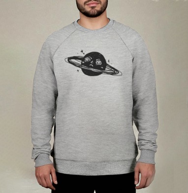 Sad Saturn – Грустный Сатурн в бесконечном холодном темном космосе - prints&patterns
