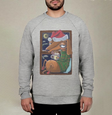 Уютный новогодний пес - Купить Товары с принтом 