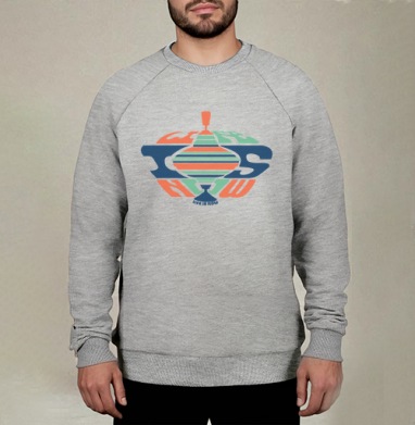 Юла в динамическом равновесии с надписью жизнь это сейчас life is now - Магазин футболок barbanel - Дизайнерские принты
