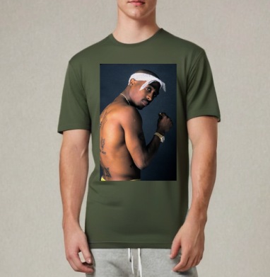 2pac_watches_desktop_1969x3000_wallpaper-285425, Футболка мужская REGULAR темный хаки