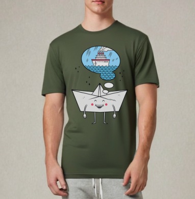 Dream, Футболка мужская REGULAR темный хаки