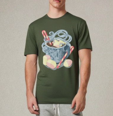 Какао с зефирками - Funny T-Shirts For Cheerful Life