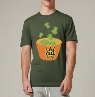 take eat easy 3 / Ешь легко 3 - Магазин футболок anplastes - Дизайнерские принты