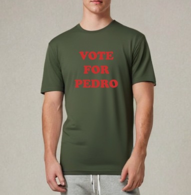 Vote for Pedro / Голосуй за Педро, Футболка мужская REGULAR темный хаки