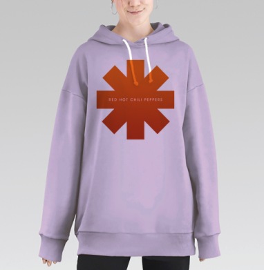 Аsterisk RHCP, Hoodie Long Oversize Fiolet