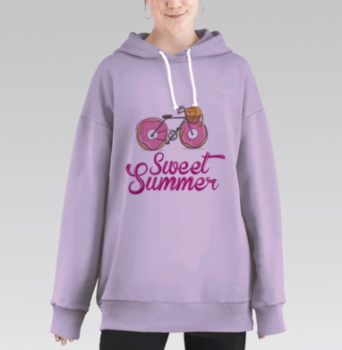 Ах, лето, Hoodie Long Oversize Fiolet