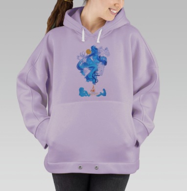 Беседа у костра, Hoodie Oversize Fiolet