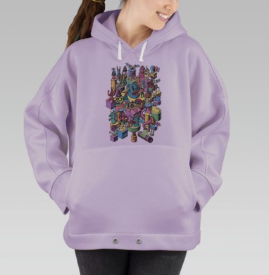 Безумная вечеринка, Hoodie Oversize Fiolet