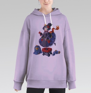 Блу Лолли Принцесса, Hoodie Long Oversize Fiolet
