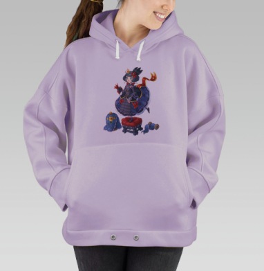 Блу Лолли Принцесса, Hoodie Oversize Fiolet
