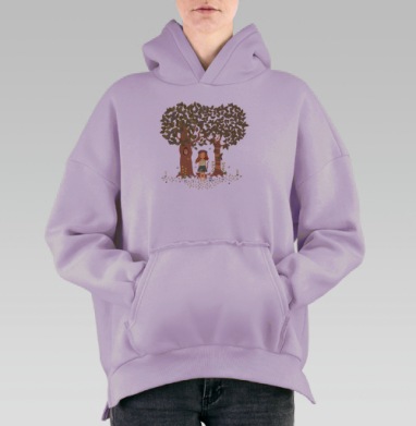 Фэйри, Hoodie Oversize Fiolet, утепленная