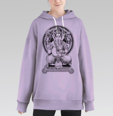 Ганеша, Hoodie Long Oversize Fiolet