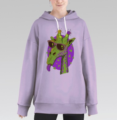 Жирафео, Hoodie Long Oversize Fiolet