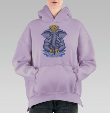 Good Karma, Hoodie Oversize Fiolet, утепленная