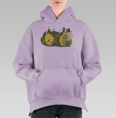 Граната Невеста предлагает лимону кольцо в бабочке, Hoodie Oversize Fiolet, утепленная