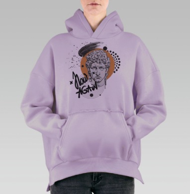 Гранж Адам, Hoodie Oversize Fiolet, утепленная