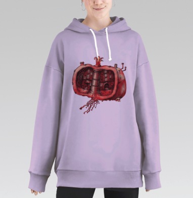 Гранатовый замок: магический внутренний мир, Hoodie Long Oversize Fiolet
