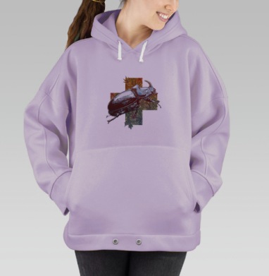 Жук-носорог, Hoodie Oversize Fiolet