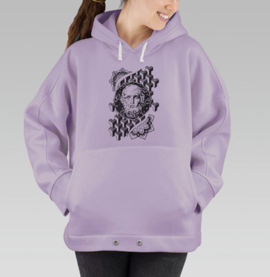Космический мужик, Hoodie Oversize Fiolet