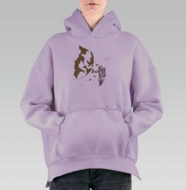 Космо, Hoodie Oversize Fiolet, утепленная