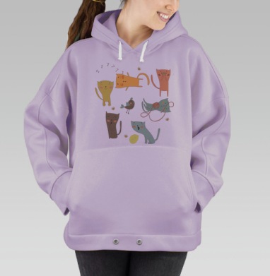 Котята, Hoodie Oversize Fiolet