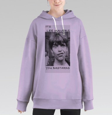 LEEMAVERS11, Hoodie Long Oversize Fiolet