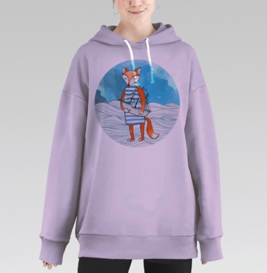 Лис-морячок, Hoodie Long Oversize Fiolet