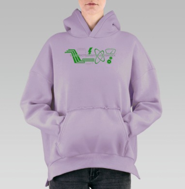 Логотип электротехнические технологии надежность ELECTRICTECHNOTRANSIMPEX, Hoodie Oversize Fiolet, утепленная