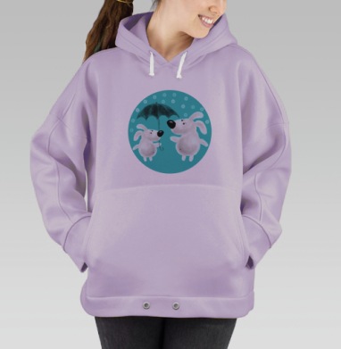 Любовь, Hoodie Oversize Fiolet
