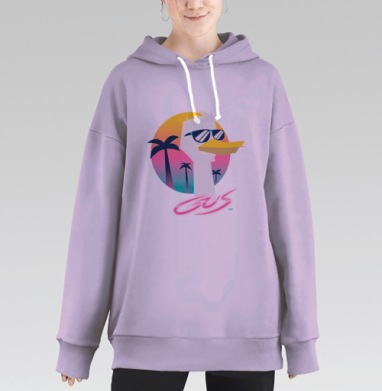 Майами Гусь, Hoodie Long Oversize Fiolet
