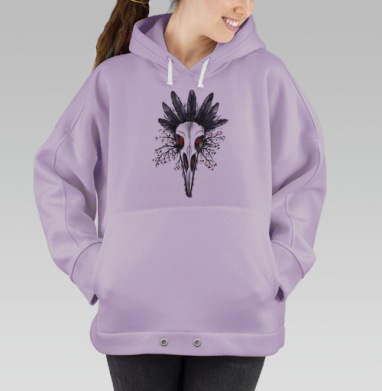 Мертвый Ворон., Hoodie Oversize Fiolet