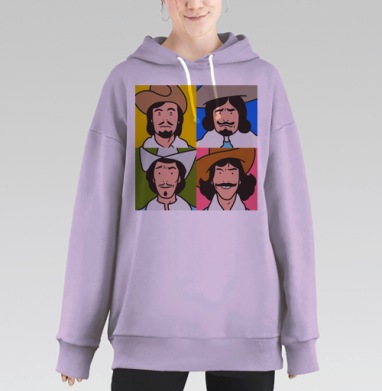 Мушкетеры, Hoodie Long Oversize Fiolet