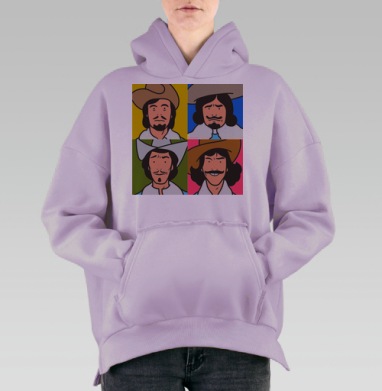Мушкетеры, Hoodie Oversize Fiolet, утепленная