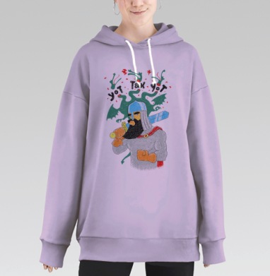 Невский, Hoodie Long Oversize Fiolet