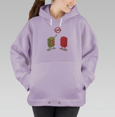 НО ТОПЛЕСС, Hoodie Oversize Fiolet