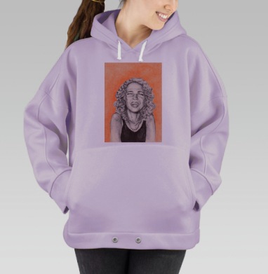 Оранжевый смех, Hoodie Oversize Fiolet