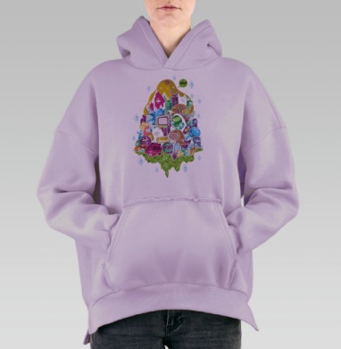 Почему, Hoodie Oversize Fiolet, утепленная