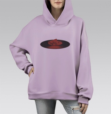 ПОЛНОЕ ПОГРУЖЕНИЕ, Hoodie Mono Fiolet, оверсайз, утепленная