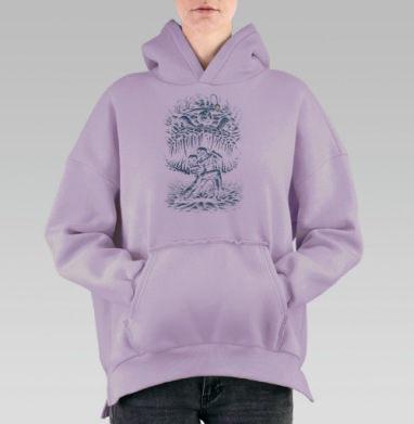 Последнее Танго, Hoodie Oversize Fiolet, утепленная