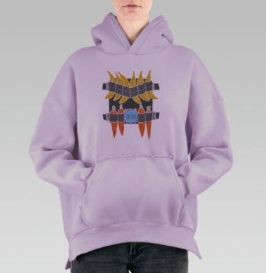 ПОЯС ЖИЗНИ, Hoodie Oversize Fiolet, утепленная