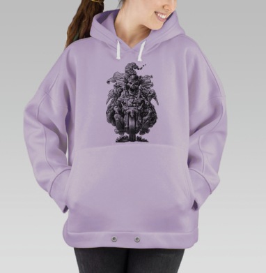 Призрачный гонщик, Hoodie Oversize Fiolet